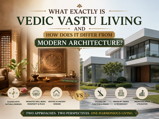 What exactly is Vedic Vastu living and how does it differ from modern architecture?