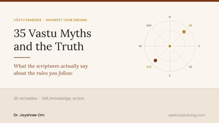 35 Vastu myths and the truth — a compass rose marking northeast and southwest, the two directions behind the most common Vastu misconceptions