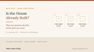Insta Vastu online consultation plans by Dr. Jayshree Om - Vastu Report Rs 2,999, Astro Vastu Rs 4,999 and Vastu Design for New Homes Rs 9,999