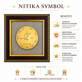 Sacred Nitika Wealth Seal & Pyrite Frame