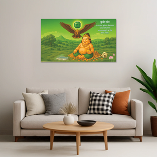 Lord Kubera Wealth (Wooden Poster)