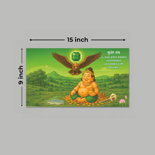 Lord Kubera Wealth (Wooden Poster)