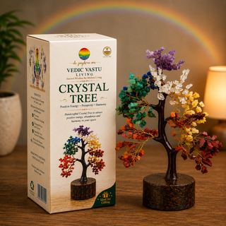Handcrafted 7-Chakra Crystal Tree | AuraSafe-1 Vastu Remedy for Positive Energy & Prosperity