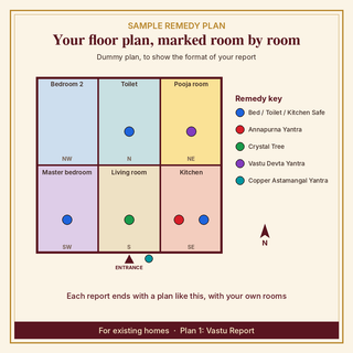 Insta Vastu: Vastu Report (Plan 1)