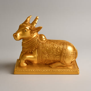 Divine Nandi Maharaj – Carved Brass Idol of Devotion