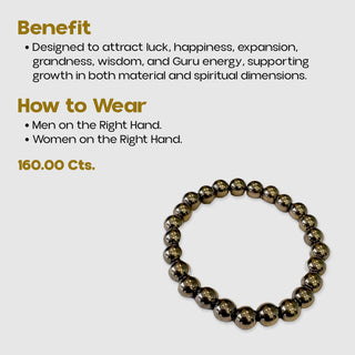 Original Golden Pyrite Bracelet – Luck, Expansion & Guru Energy