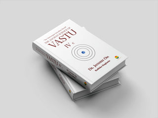 Stacked copies of The Ancient Science of Vastu IV c hardbound book by Dr Jayshree Om and Radhika Singhania