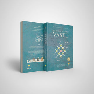 The Ancient Science of Vastu, The Vishwakarma Prakash Retold, book front and back cover by Dr Jayshree Om and Siddharth Borad