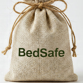 BedSafe crystal pouch 110gm - natural jute drawstring bag