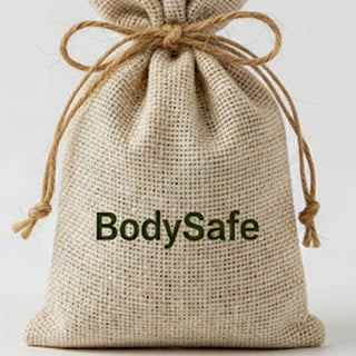 BodySafe crystal pouch 150gm - natural jute drawstring bag