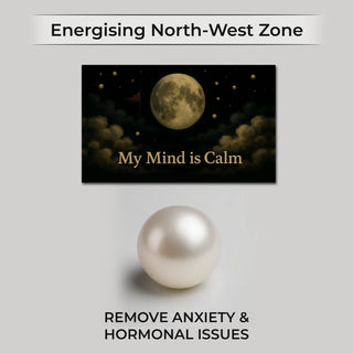 North-West zone Vastu poster with Pearl for emotional balance