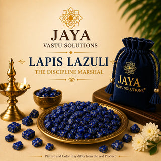 Lapis Lazuli crystal for Vastu placed in West direction for financial gains