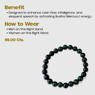 Multistone bracelet benefits for cash flow and intelligence by activating Budha Mercury energy, how to wear guide