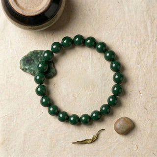 Multistone bracelet with raw crystal for career growth, protection and harmony