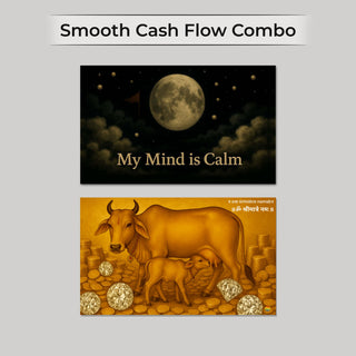 Smooth Cash Flow Vastu combo with Shanti Manas and Gau Seva posters