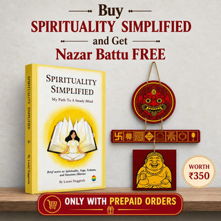 Buy Spirituality Simplified book and get Nazar Battu wall hanging free worth ₹350, only with prepaid orders