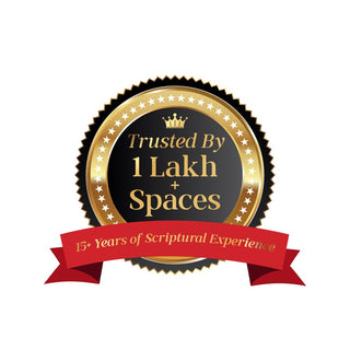 Vedic Vastu Living trust badge - trusted by over 1 lakh spaces with 15+ years of scriptural experience